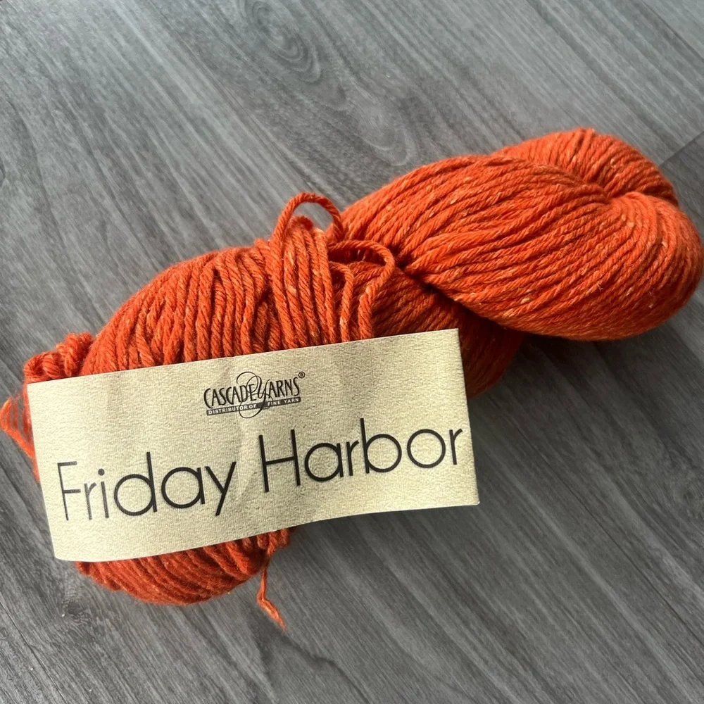 Cascade Yarns Friday Harbor Orange Yarn Skein - Picture 1 of 1